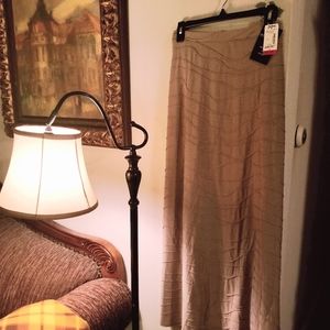 NWT Zac & Rachel | Textured Tan Maxi skirt